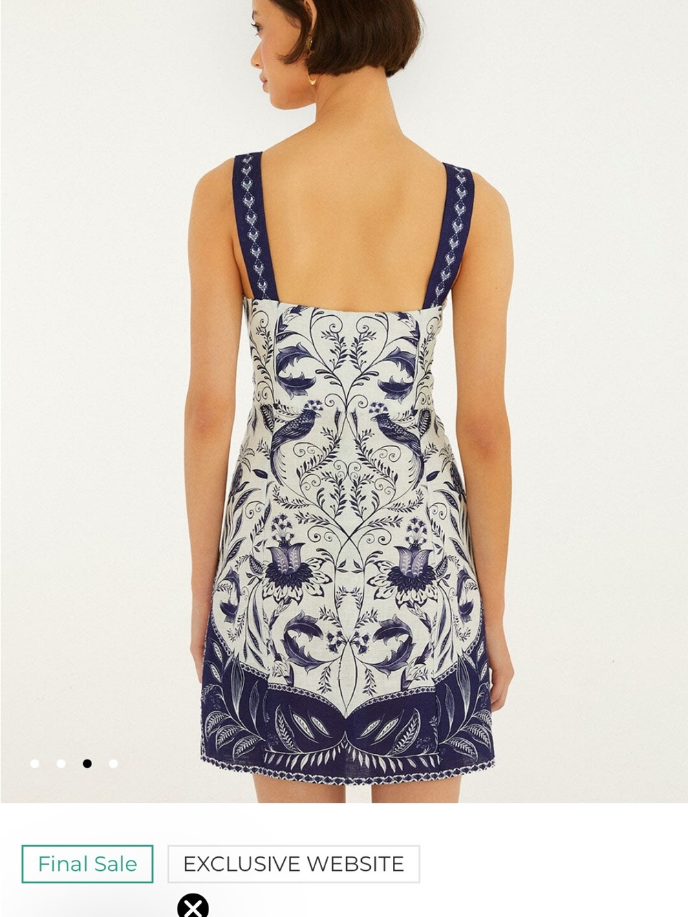 Farm Rio off white Nina mini dress - Picture 2 of 10